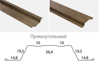 Прямоугольный металлический штакетник для забора в Берёзовском