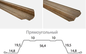 Прямоугольный фигурный металлический штакетник для забора в Берёзовском